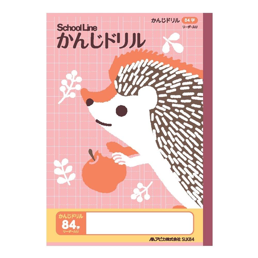 Apica Learning Notebook School Line Kanji Drill 84 Characters SLK84 1 Book