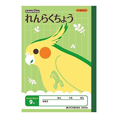 Apica School Kids Communication Notebook Vertical 9 Lines A5 for Grades 1-4 SM945