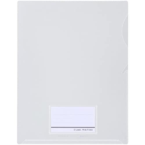 Seki-Sei Clear Folder Sealook Wide Folder with Business Card Pocket Clear CLK-2404-90