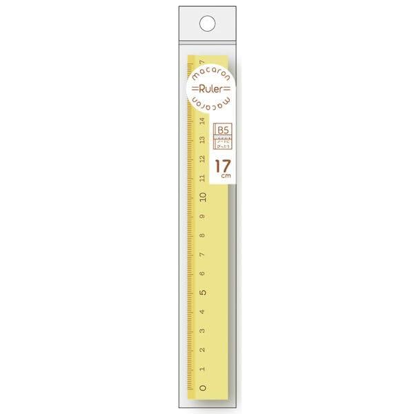 Nishikei Macaron Ruler 17cm Ruler Citron MR-17CI
