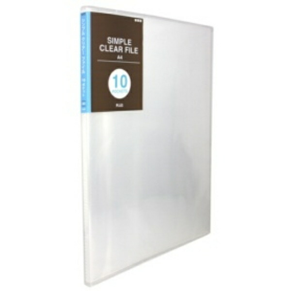 Plus Simple Clear File FC-210SC A4-S 10-Pocket Clear 98-157