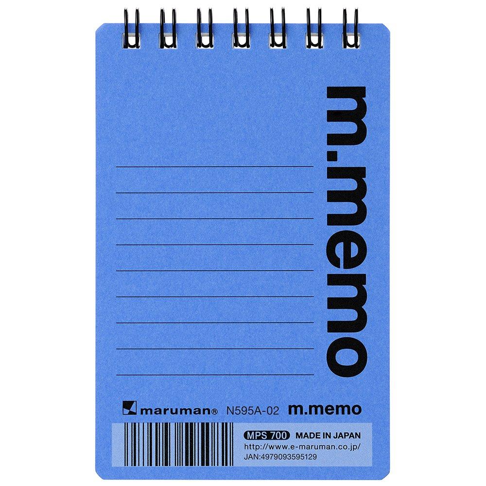Maruman Memo M-Memo 6mm Ruled A7 Blue N595A-02