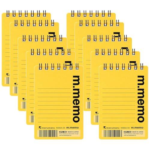 Maruman Memo M-Memo 6mm Ruled A7 Yellow N595A-04
