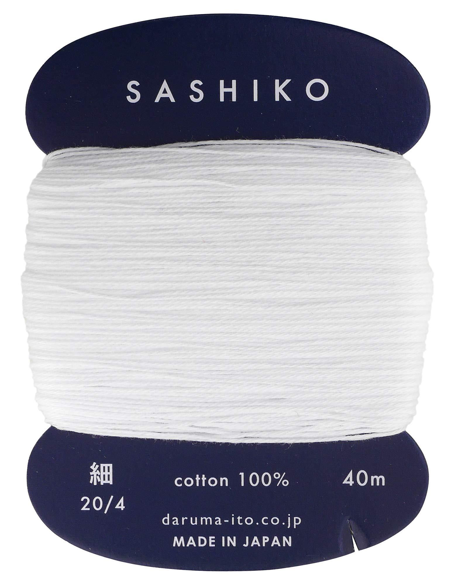 Daruma Yokota Daruma Sashiko Thread (Fine) Card-Wound Col.201 40m 01-2400