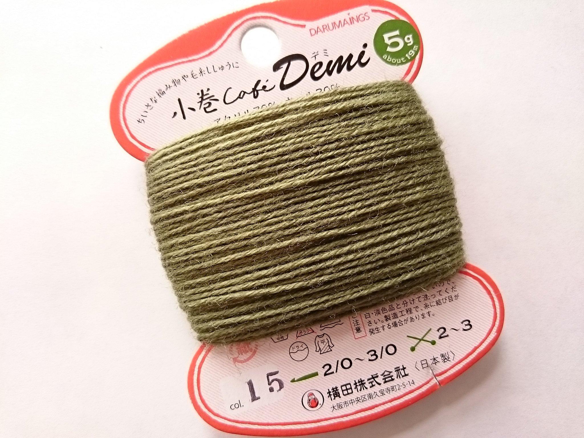 Yokota DARUMA Small Roll Cafe Demi Col.15 5g 19m