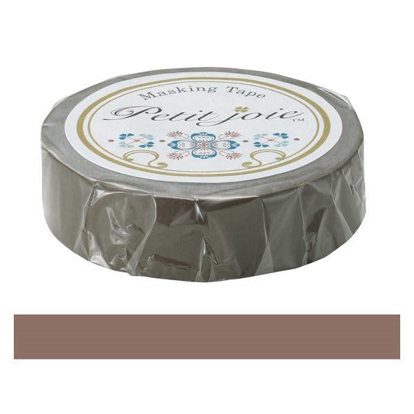 Nichiban Petit Joie Masking Tape Washi 15mm × 18m Chocolate PJMT-15S075