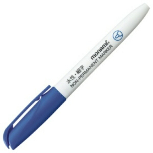MONAMI NON-PERMANENT MARKER (ACCU LINER PEN X-FINE) Blue 12902 1 piece
