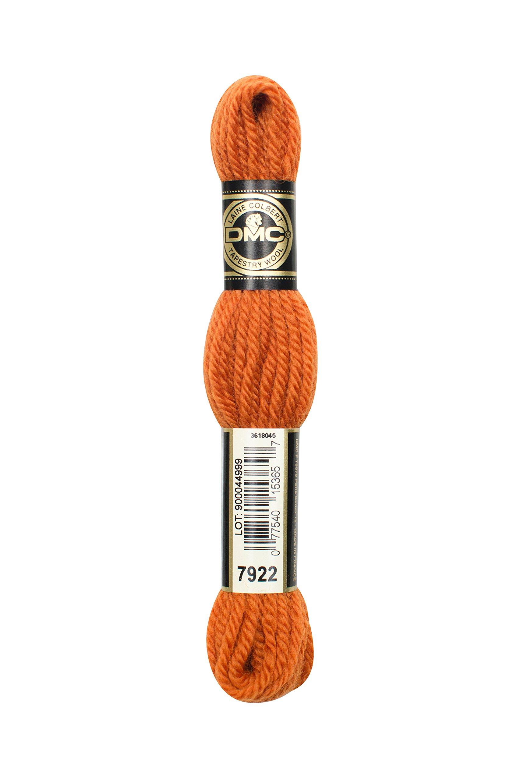 DMC No. 4 Embroidery Thread Tapestry Wool 7922 Yellow-Orange Range