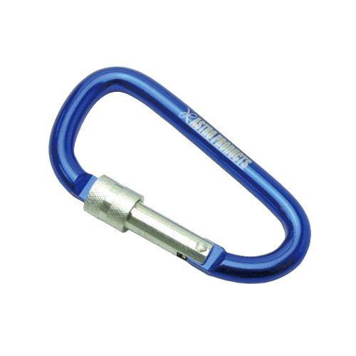 〇AP D-Shaped Carabiner with Ring, L, Blue