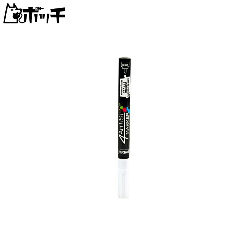 Pebeo Opaque Oil-Based Paint Marker 4 Artist Marker 2mm Round White 025