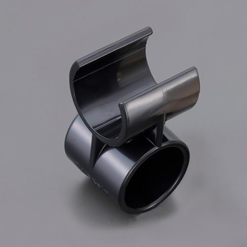 [Pipe Rack Use] 3-Way Plastic Joint (Black) Black 68×34×34mm