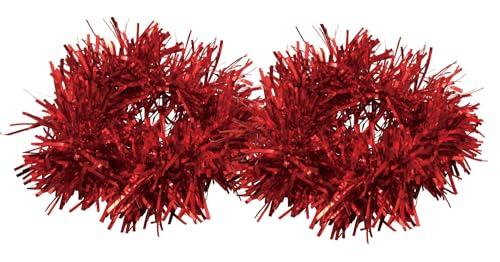 Artec Glitter Wristbands 2-Piece Set Red 2957 Sports Day, Performance, Cheering Squad, Team Dance, Decorations, Costumes, Festival Wristbands