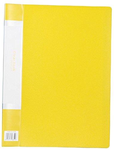 Clear Book B Thick A4 20-Pocket Yellow