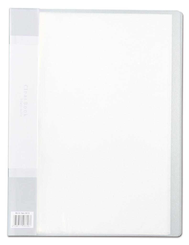 Artec Clear Book B Thick A4 20-Pocket Clear 3147