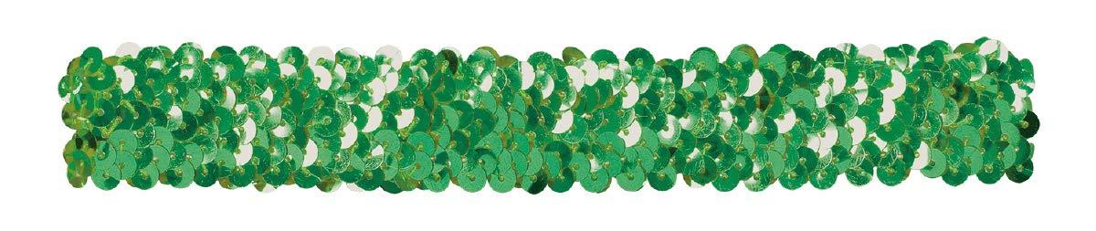 Metallic Hair Turban Green