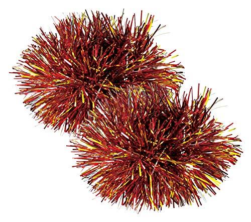 [Artec] Sparkling Wristbands (Set of 2) Metallic Red & Gold 4914 Sports Day, Performance, Cheering Squad, Team Dance, Decorations, Costumes, Festival Wristbands