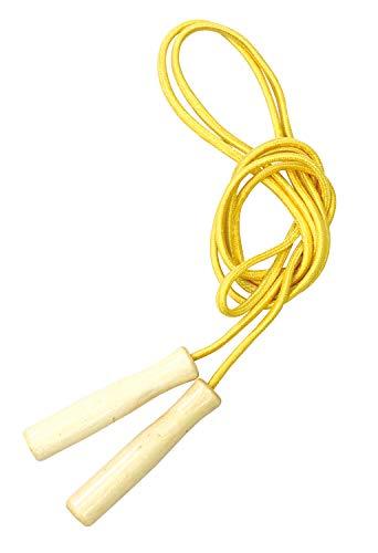 Colorful Wood Pattern Jump Rope Yellow