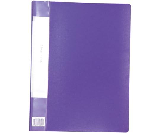 Clear Book B Thick A4 20-Pocket Purple
