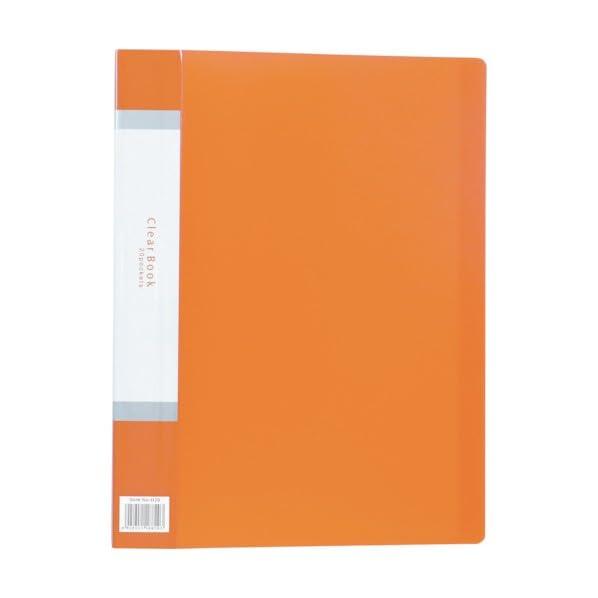 Clear Book B Thick A4 20-Pocket Orange