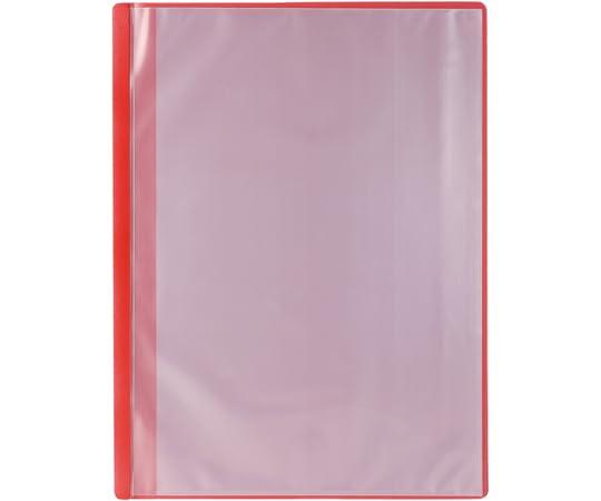 Artec Stationery File Thin Clear Book Side-Loading 10-Pocket Red A4 5646