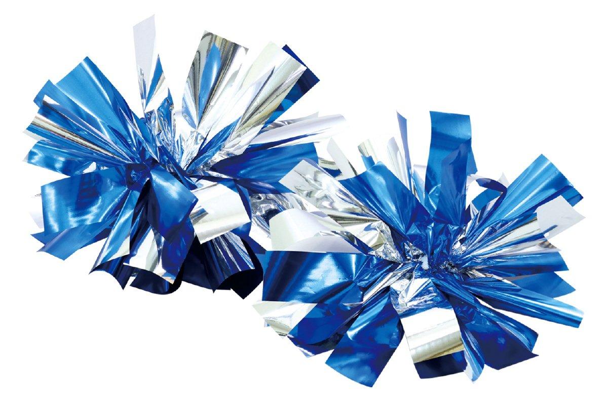 Artec Sports Day Pom Poms Hands-Free Cheer Pom Poms Blue Silver 9007
