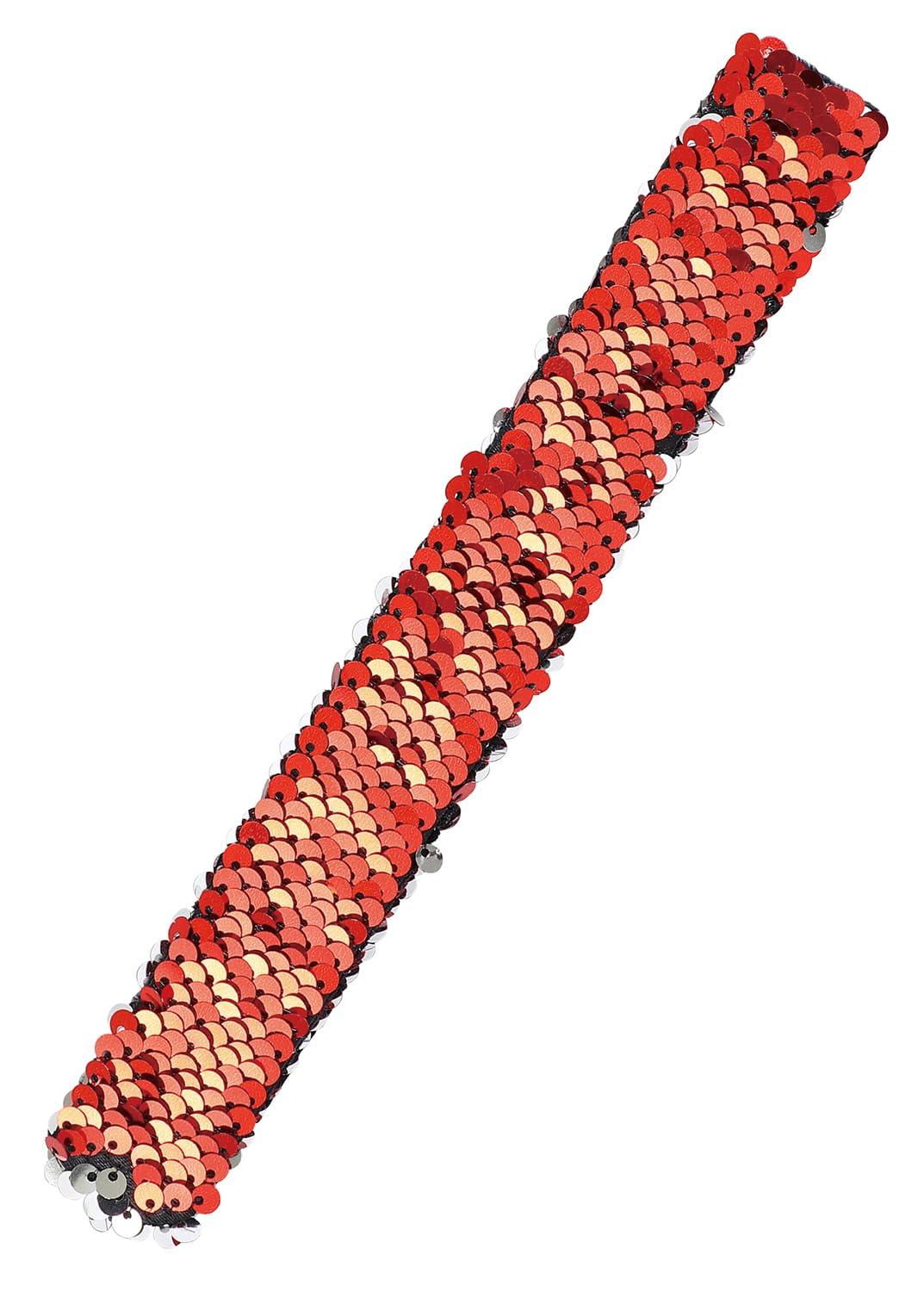 [Artec] Sequined Wristband Red & Silver 14775 Sports Day Sports Day Goods Colorful Team Cheering Goods Costume Athletic Festival