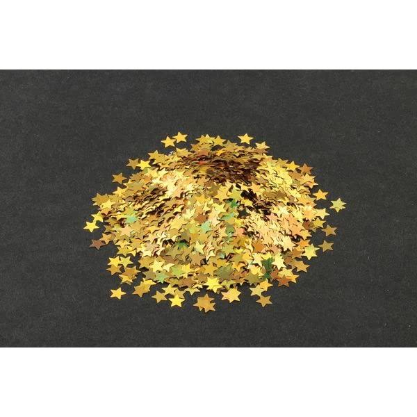 Artec Hologram Glitter Star 5mm Gold ATC-93129