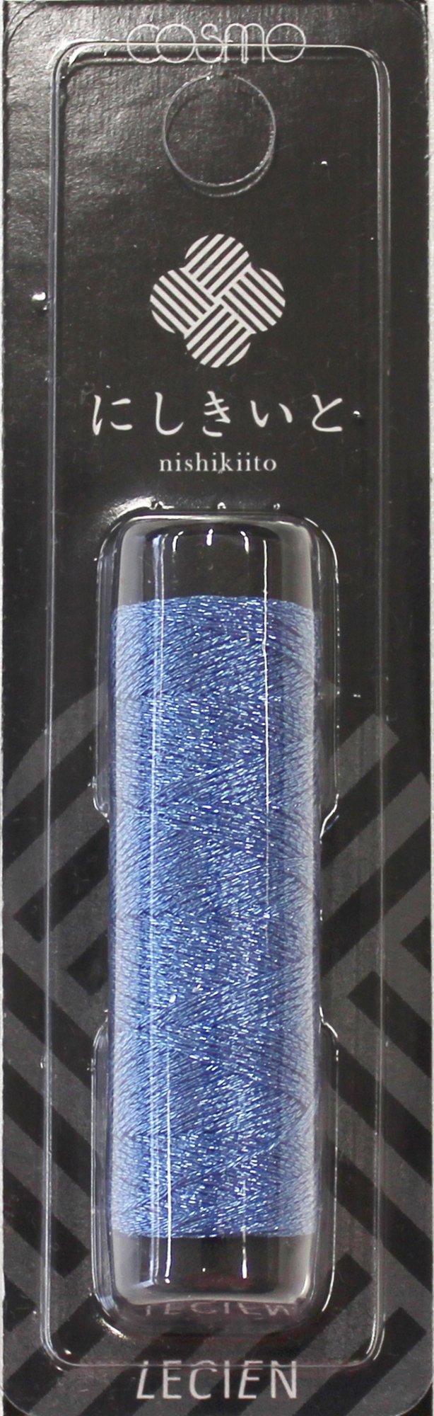 LECIEN Cosmo Nishiki Ito Lame Embroidery Thread 20m Roll col.7 Indigo No.77