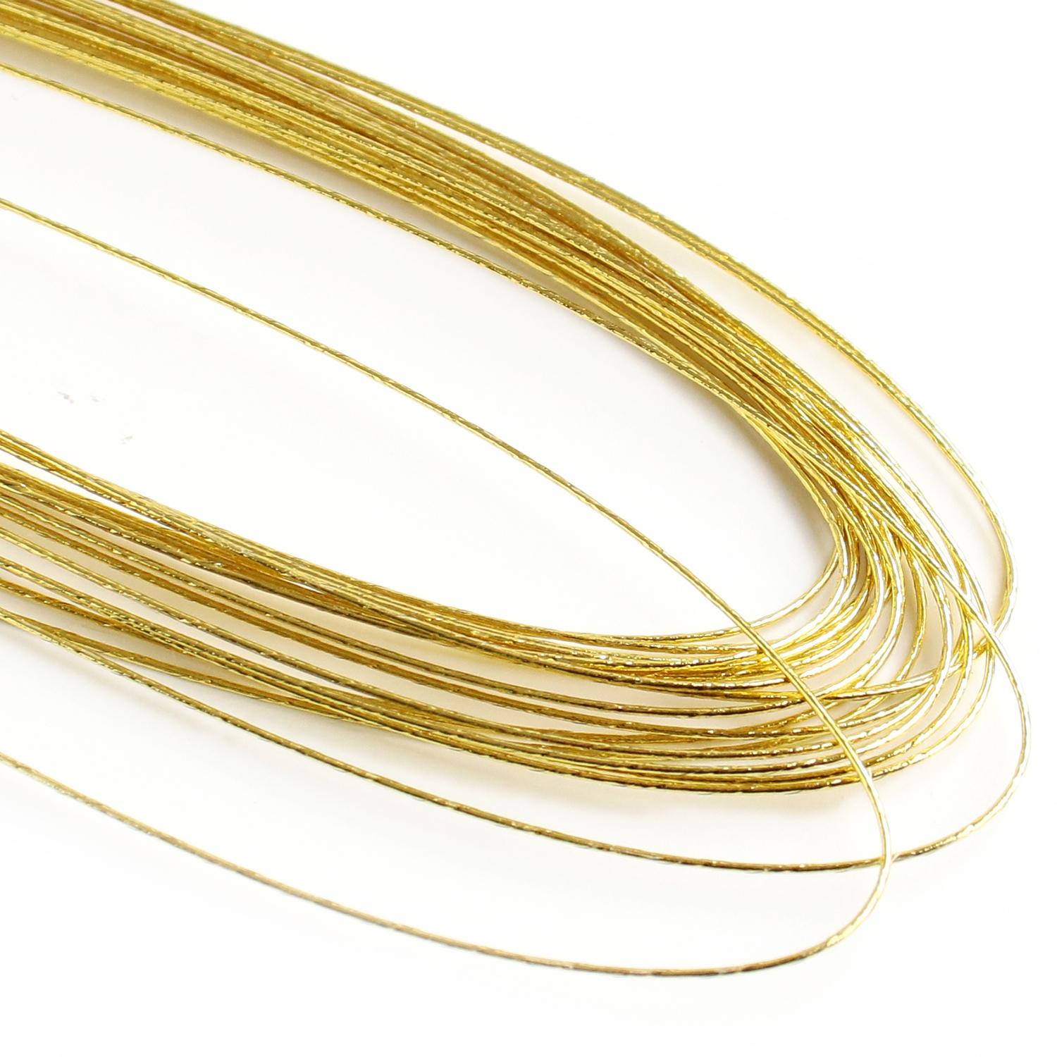 Nippon Chuko Color Wire #24 Length 72cm Gold Approx. 20 Pieces MAF-24-2