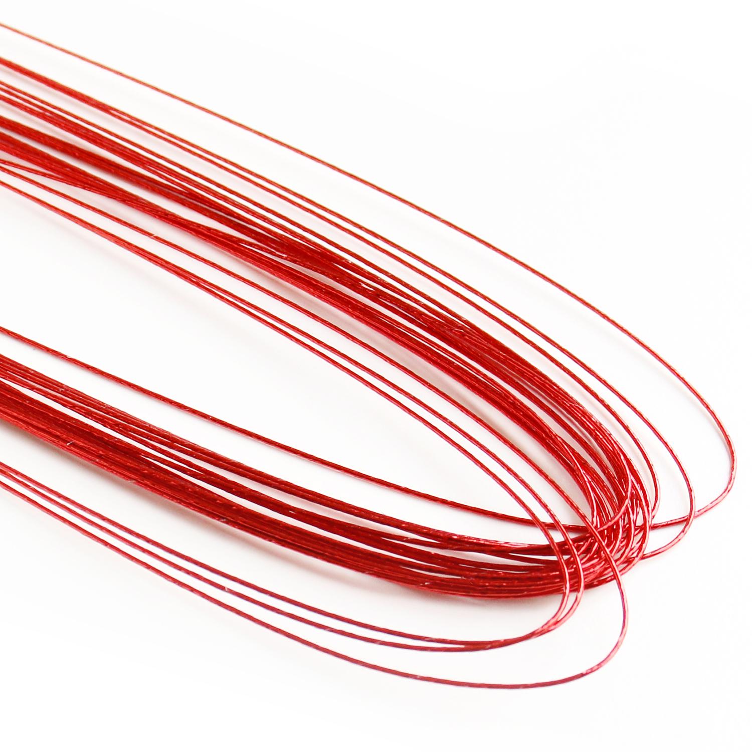 Nippon Chuko Colored Wire #24 Length 72cm Red Approx. 20 Pieces MAF-24-4