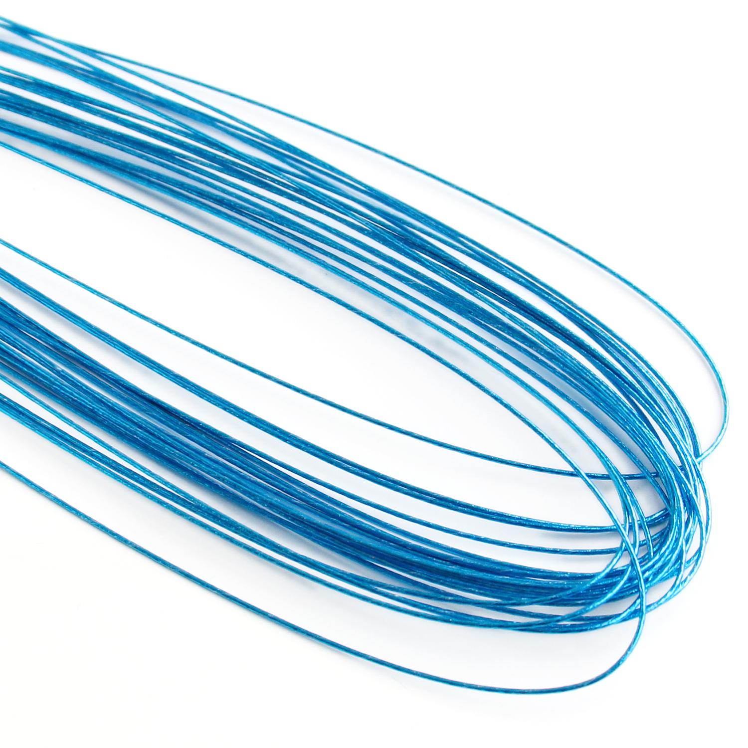 Nippon Chuko Colored Wire #24 Length 72cm Blue Approx. 20 Pieces MAF-24-6