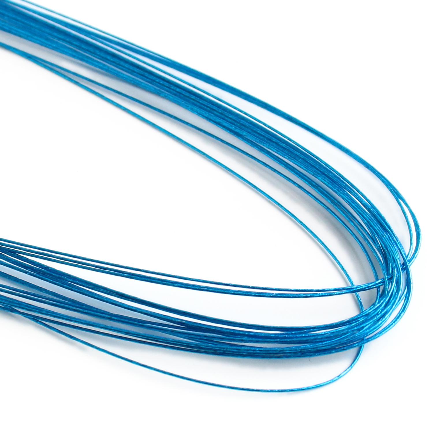 Nippon Chuko Colored Wire #28 Length 72cm Blue Approx. 20 Pieces MAF-28-6