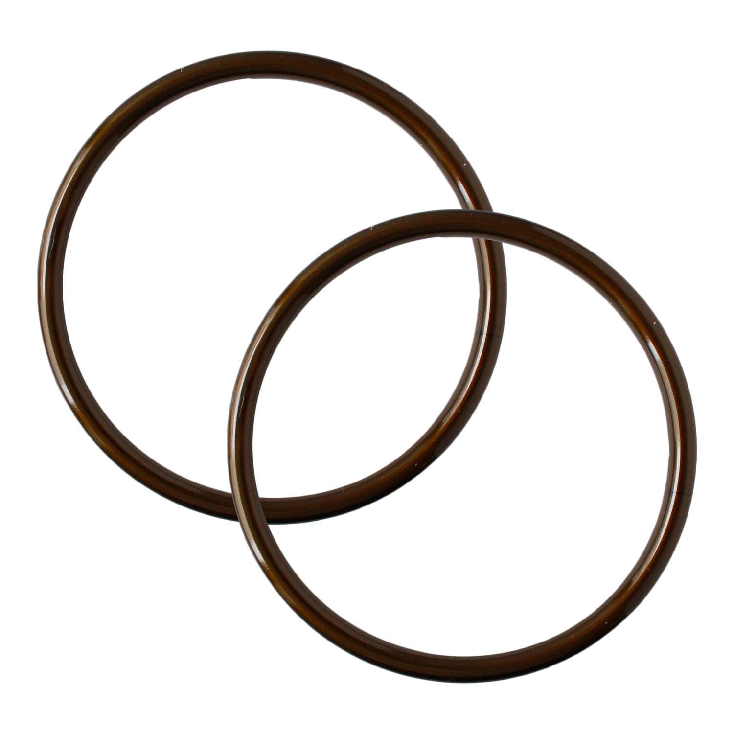 Nippon Chuko Plastic Ring Plastic Handle Large Inner Diameter 11cm・Outer Diameter 13cm Antique Gold P273-L-AG Craft Supplies Bag Materials Handle