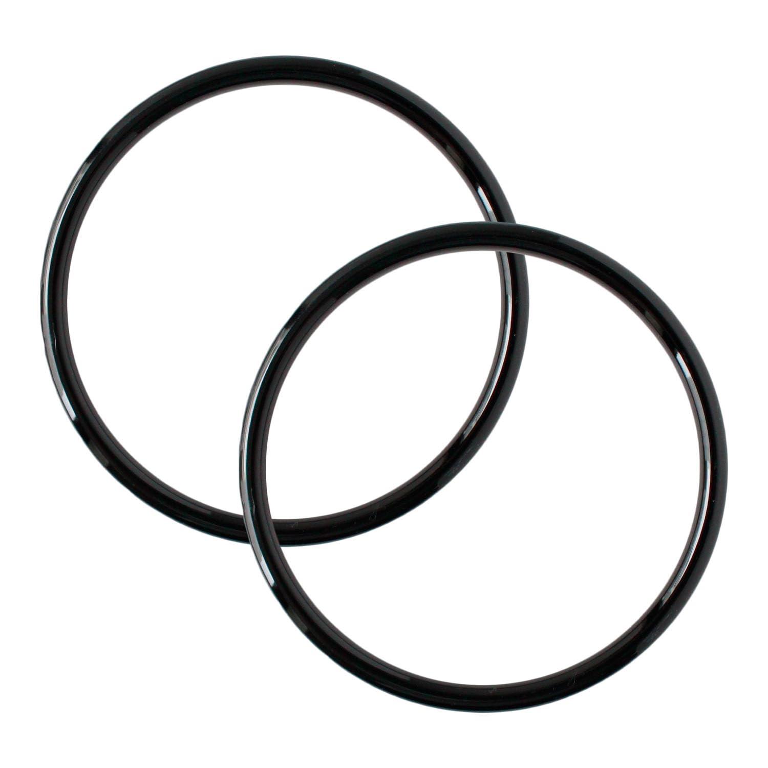 Nippon Chuko Plastic Ring Plastic Handle Large Inner Diameter 11cm・Outer Diameter 13cm Black P273-L-B Craft Supplies Bag Materials Handle