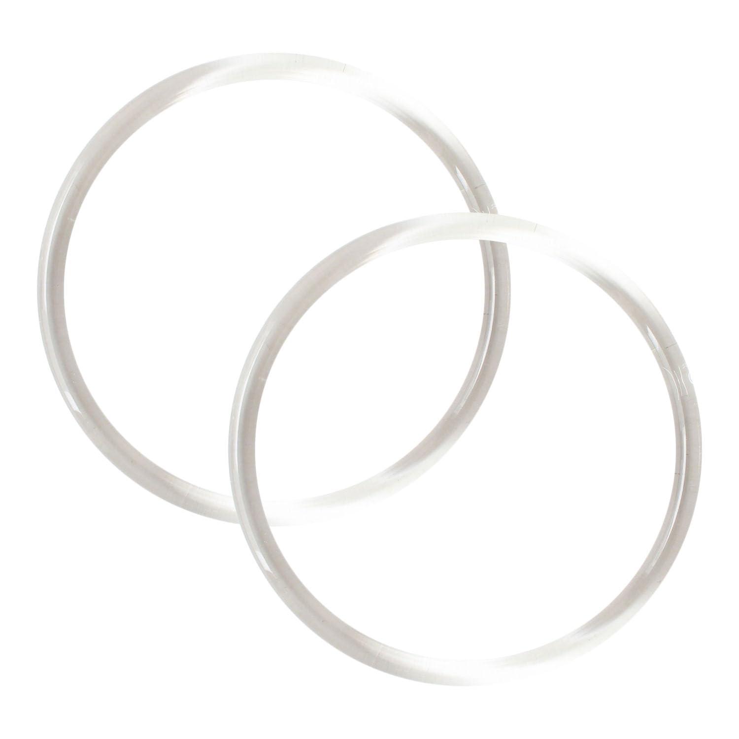 Nippon Chuko Plastic Ring Plastic Handle Large Inner Diameter 11cm・Outer Diameter 13cm Clear P273-L-CR Craft Supplies Bag Materials Handle