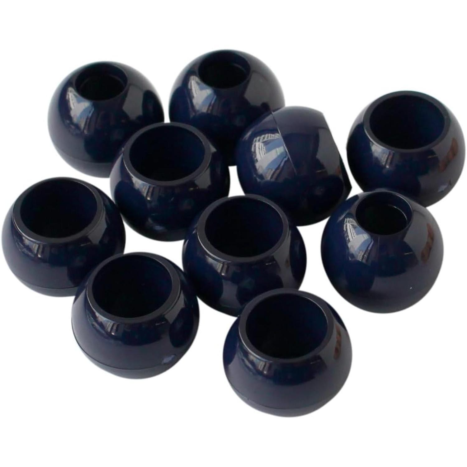 Nippon Chuko Loop Ends Outer Diameter W15×H13mm 10-Piece Pack Navy Blue N15-N