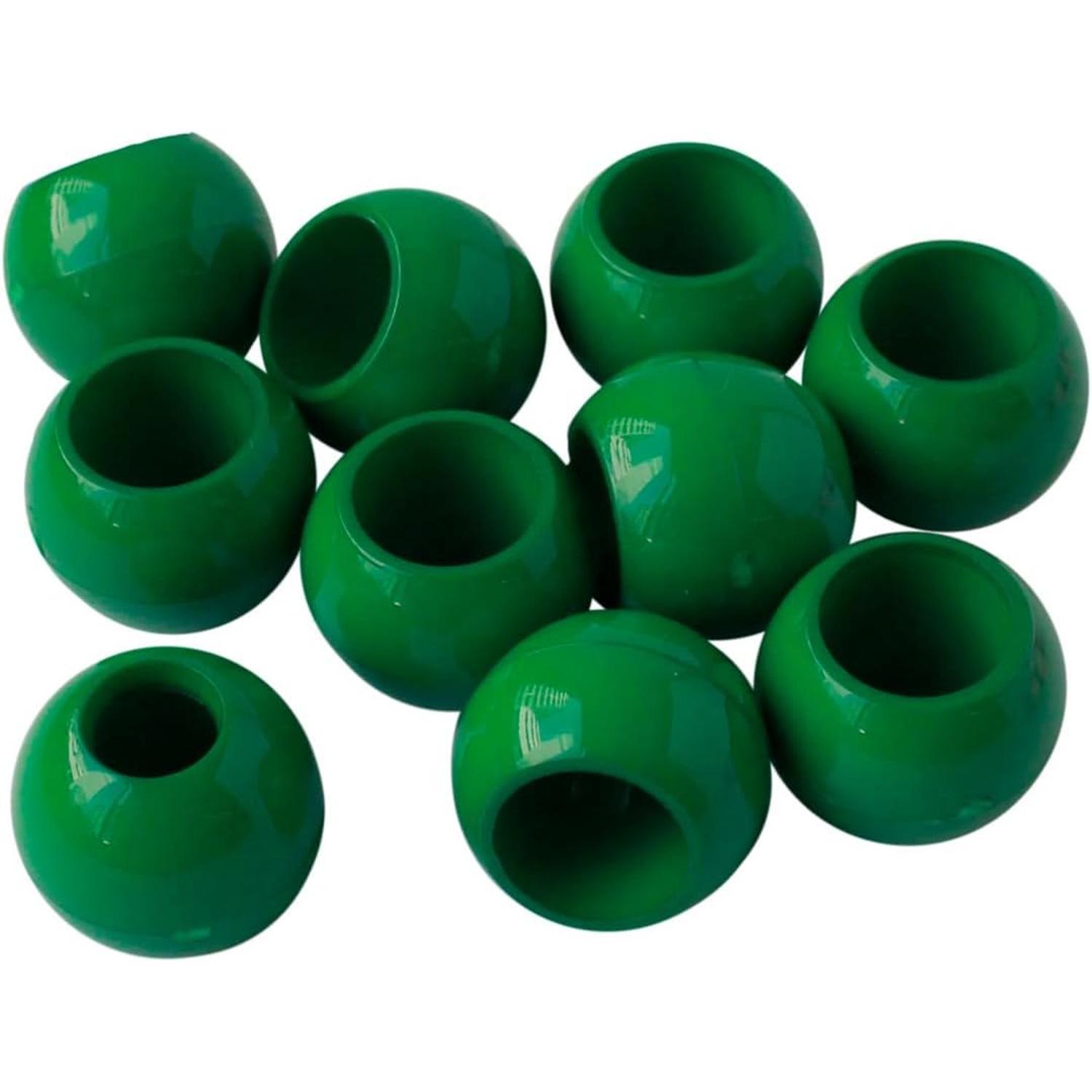 Nippon Chuko Loop Ends Outer Diameter W15 x H13mm 10-Piece Pack Green N15-G