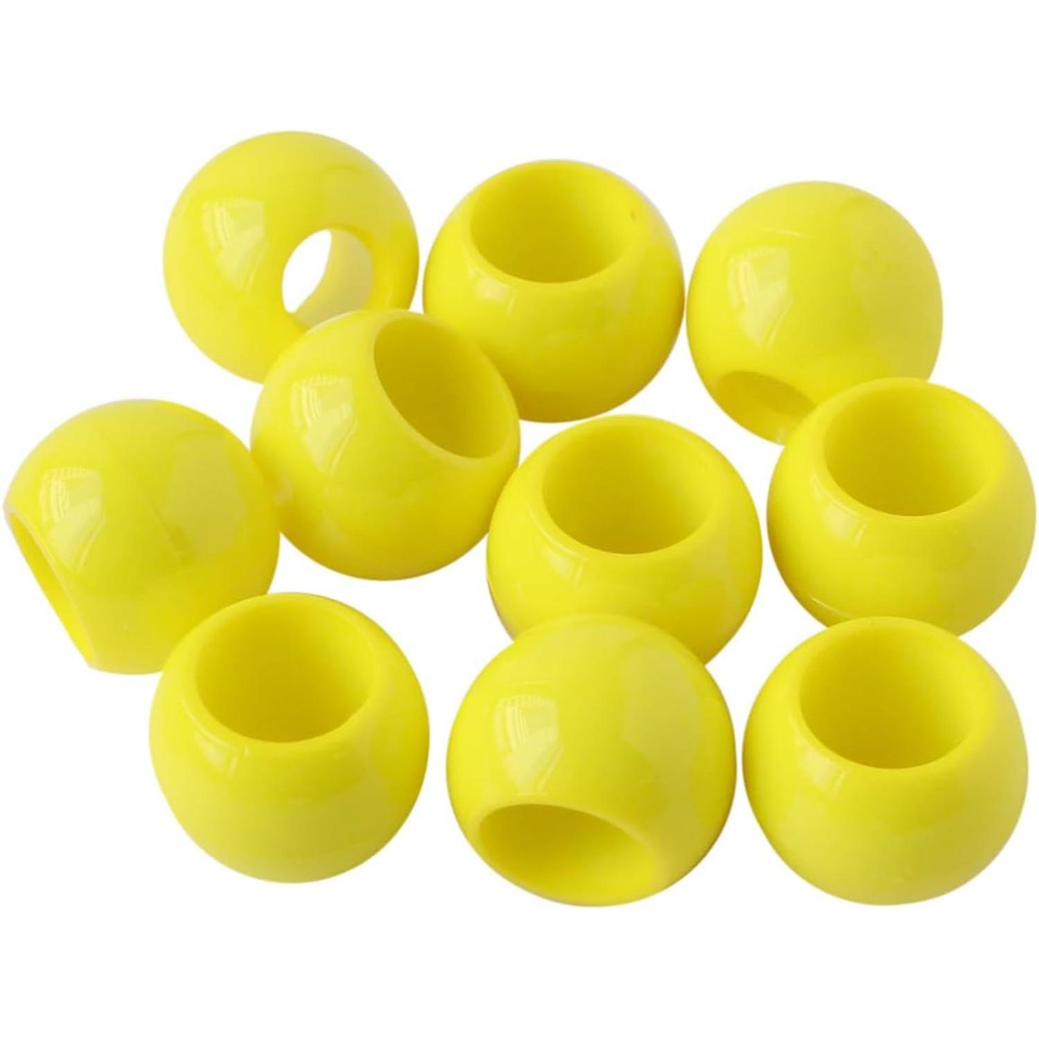 Nippon Chuko Loop Ends Outer Diameter W15 × H13mm 10 pieces per pack Yellow N15-YE