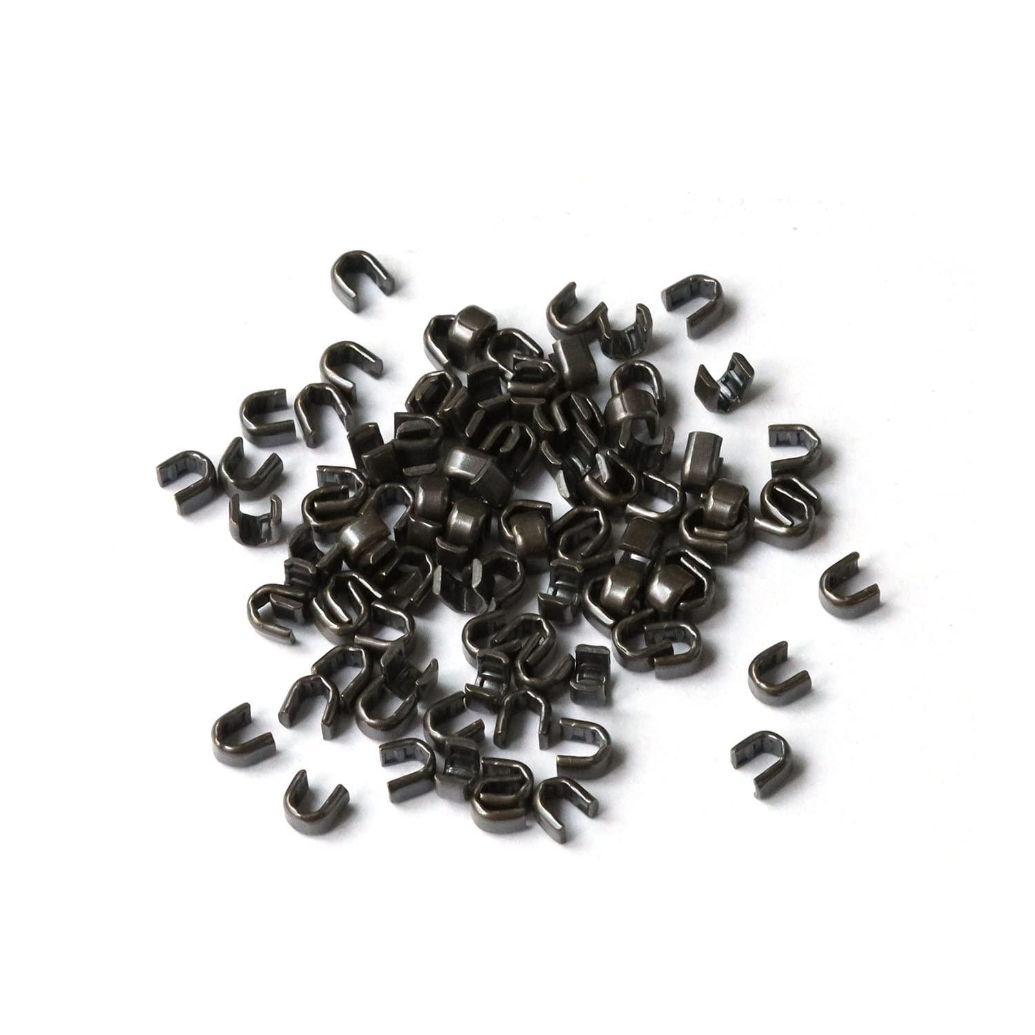 Y.K.K Fastener Stopper Hardware Top Stopper Parts 50 Sets Metal/Size 3 Compatible Eboshi F2-211