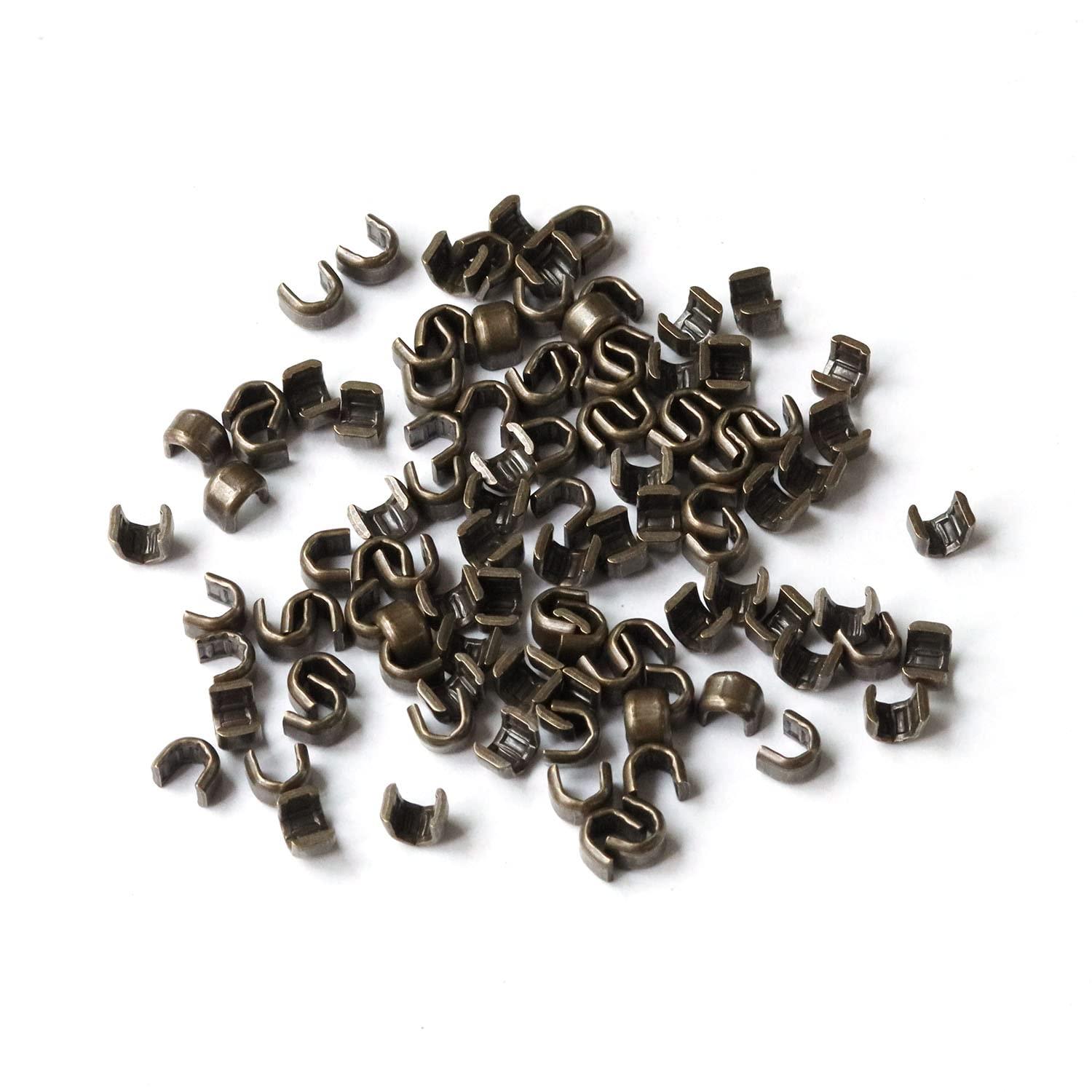 Y.K.K Fastener Stopper Hardware Top Stopper Parts 50 Sets Metal/For Sizes 4-5 Eboshi F2-214