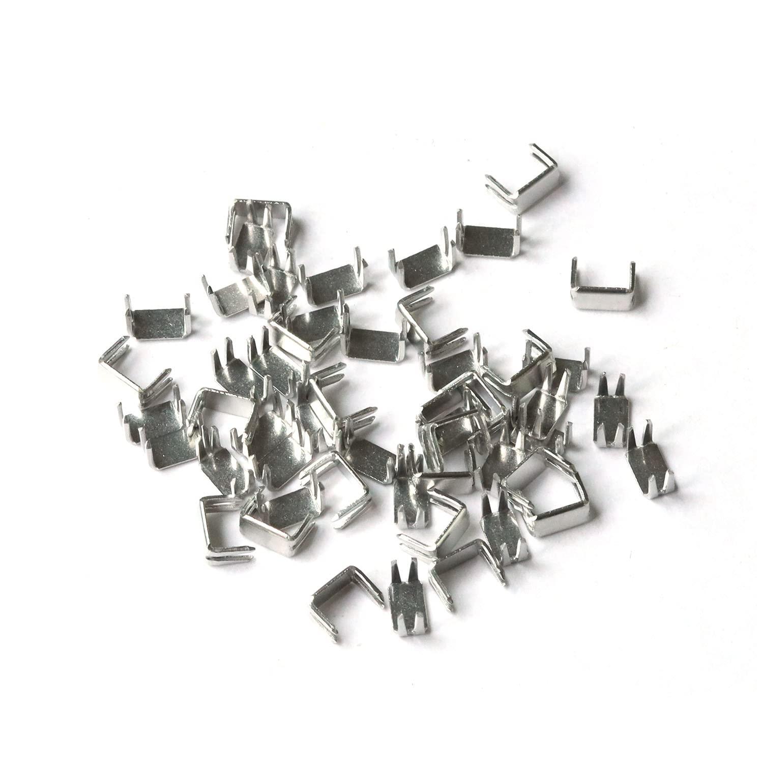Y.K.K Fastener Stopper Parts Bottom Stopper Parts 50-Piece Pack for Coil Fasteners/Size 3 Nickel F2-226