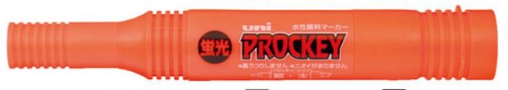 ESCO [Fluorescent Orange/Broad & Fine Tip] Water-Based Sign Pen EA765MH-8R