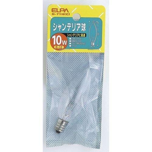 ELPA Chandelier Light Bulb Stylish Lighting E12 110V 10W Clear G-71H(C)