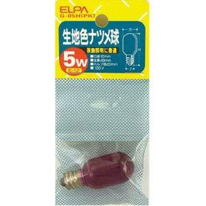 ELPA Fabric-Covered Nutshell Bulb E12 5W Pink G-05H(PK)