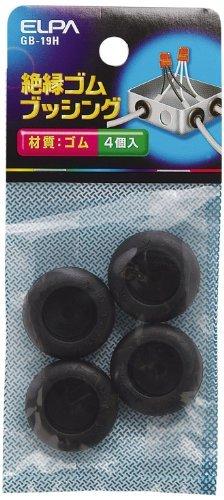 ELPA Rubber Bushing for Wiring Cable Protection, 4-Pack GB-19H