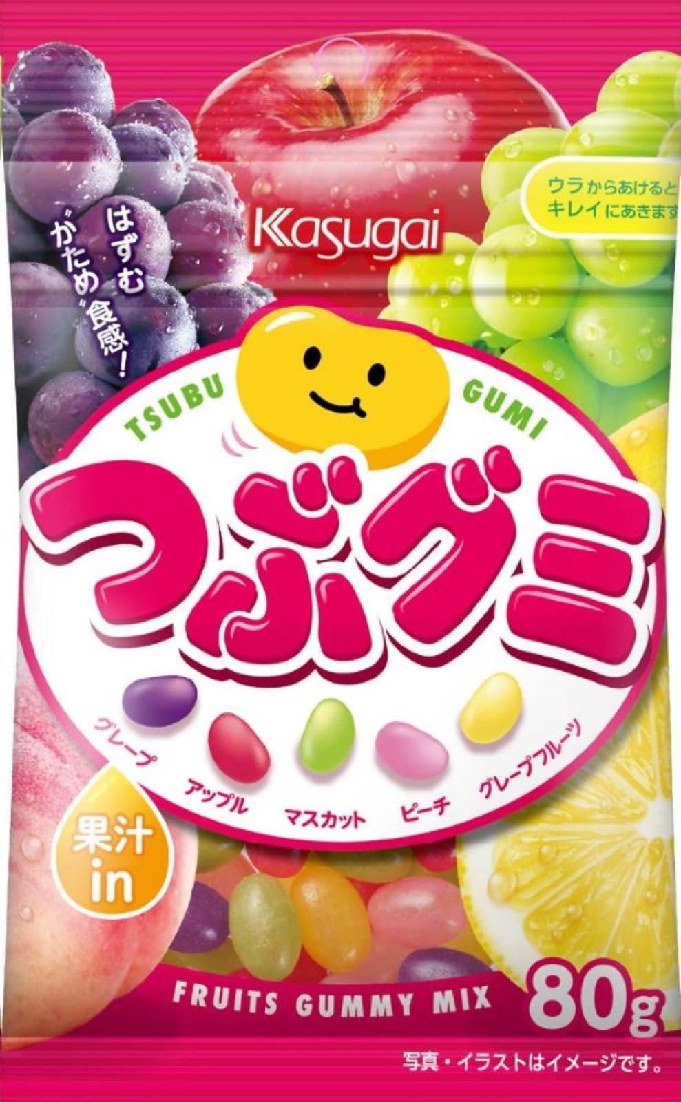 Kasugai Confectionery Crunchy Gummy 80g Quantity per box: 1