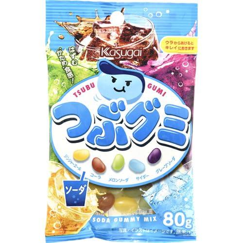 Kasugai Confectionery Crunchy Gummy Soda 80g Quantity per box: 1