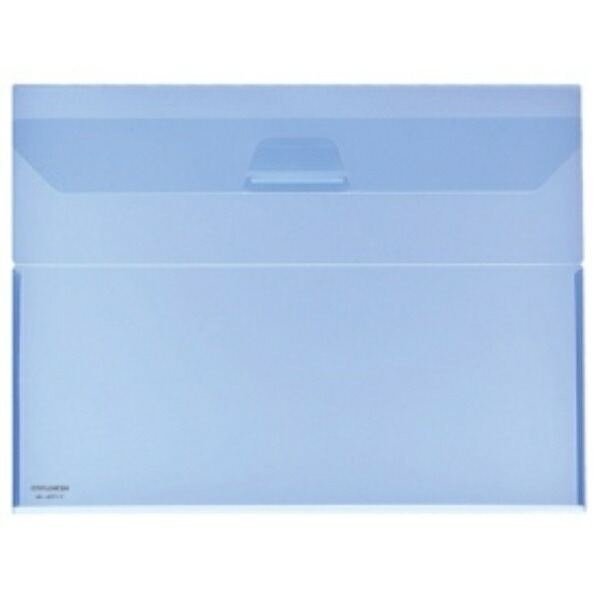 KOKUYO Clear Holder Carry with Flap Stopper A4 Blue FU-770B