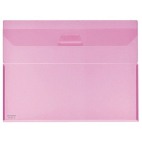 KOKUYO Clear Holder Carry with Stopper Flap A4 Pink FU-770P