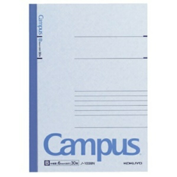 KOKUYO Notebook Campus Notebook A5 B-ruled 30 sheets No-103BN Dimensions: W148 x D210 x H4 mm / 83 g